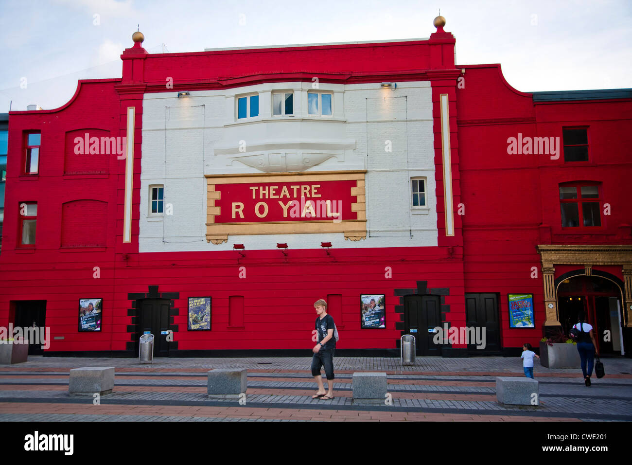 Facade of The Theatre Royal Stratford East, Gerry Raffles Square, Stratford, London, England, United Kingdom Stock Photo