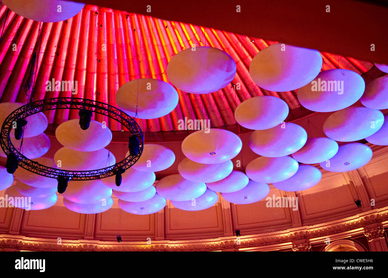 Albert Hall Interior London Uk Stock Photo Alamy