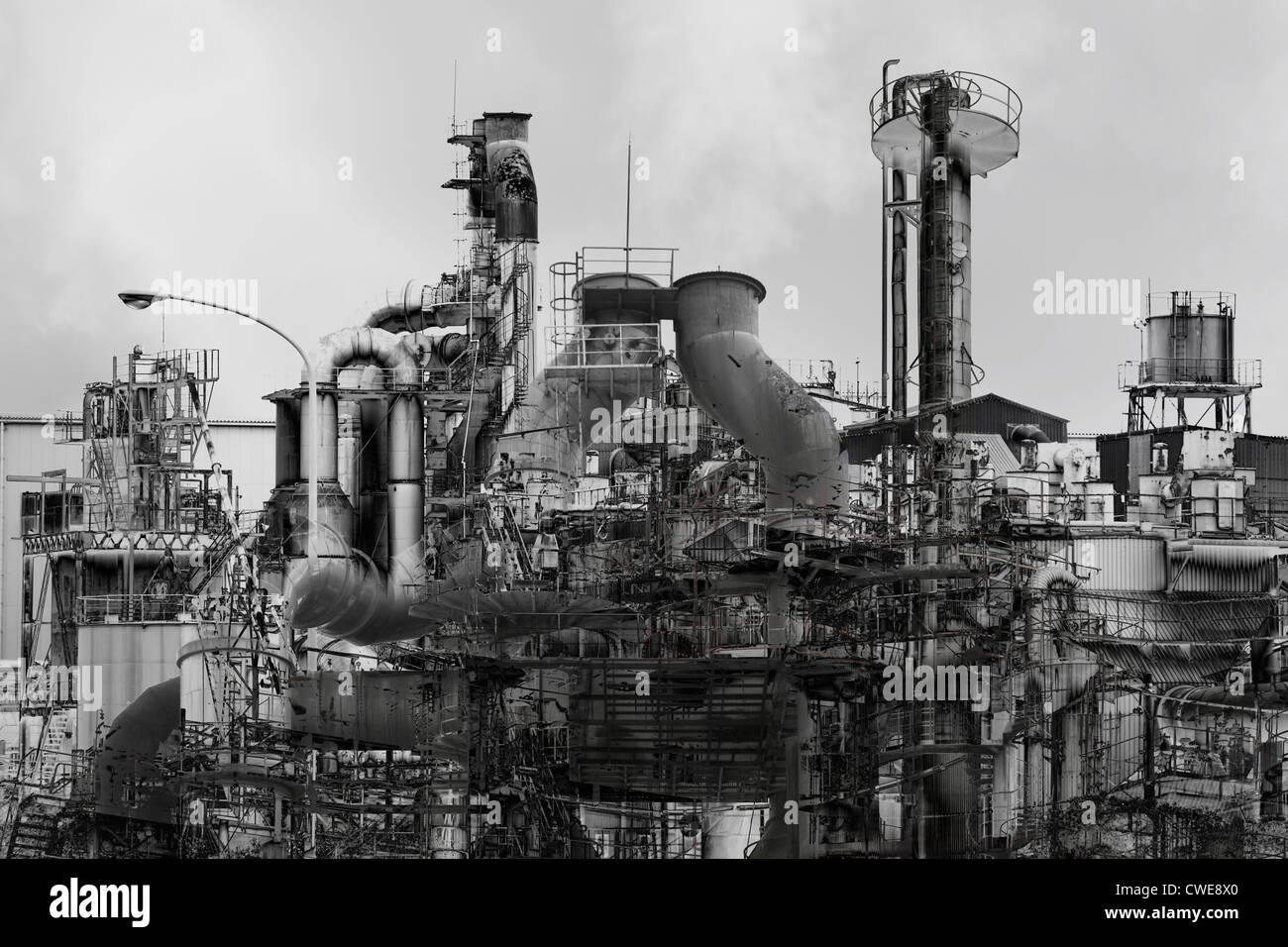 Industrial Plant, Black And White Stock Photo Alamy