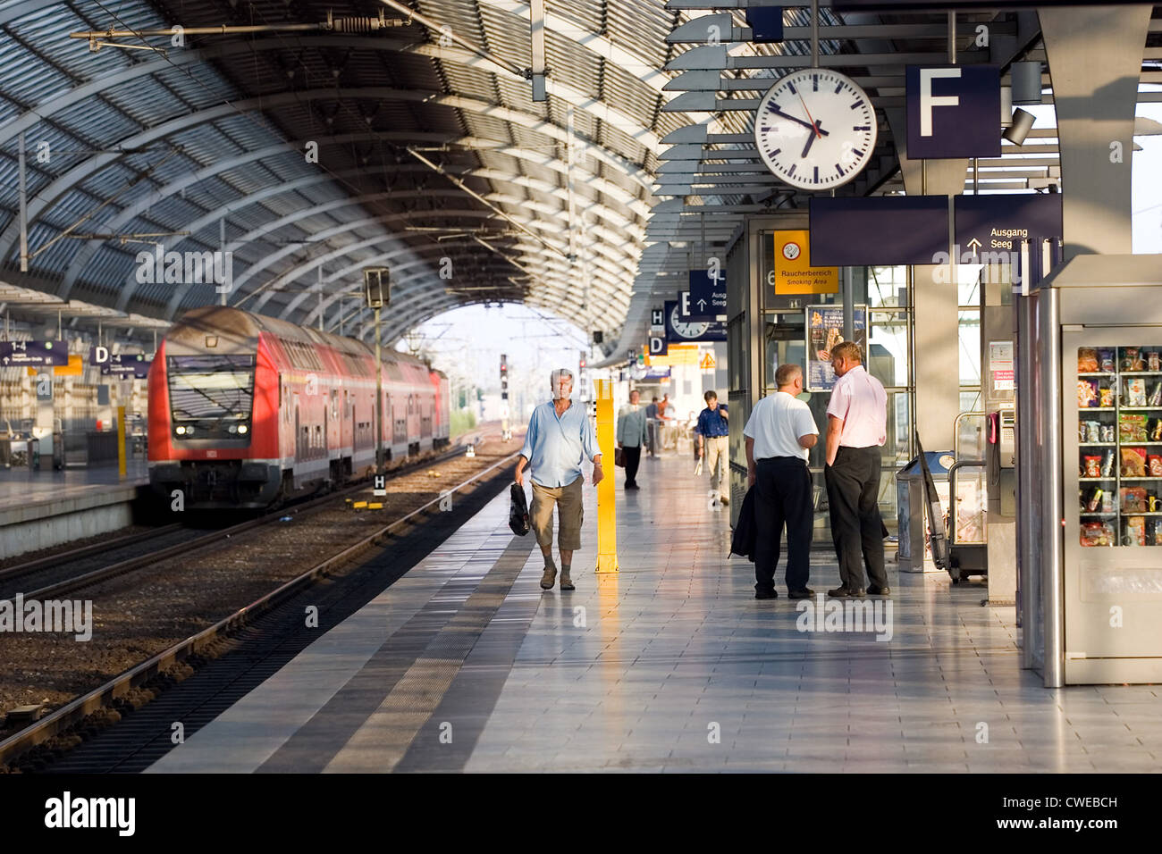 Berlin, travelers in Spandau Stock Photo