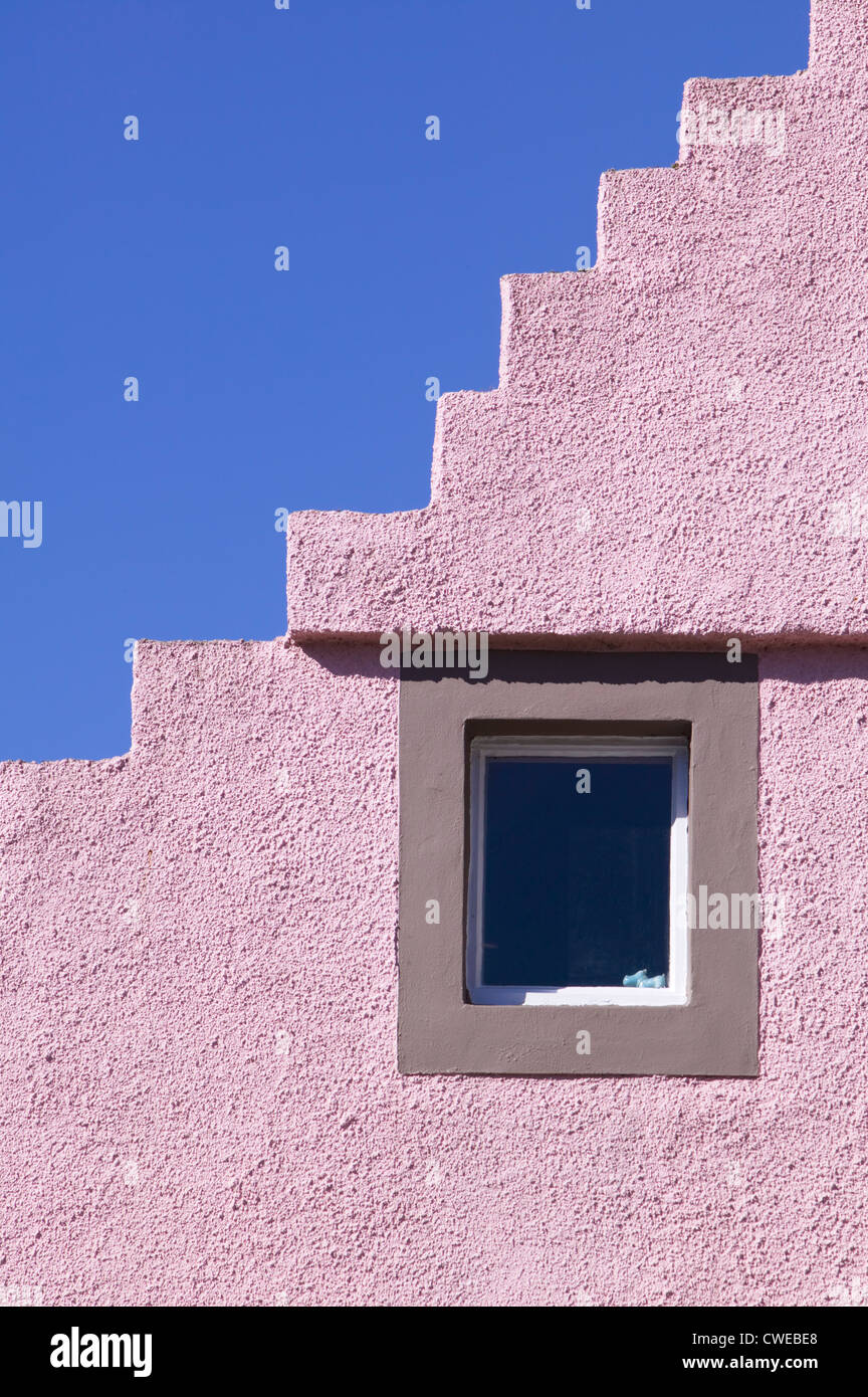 Crow stepped gable of house in St Monans, East Neuk of Fife, Fife