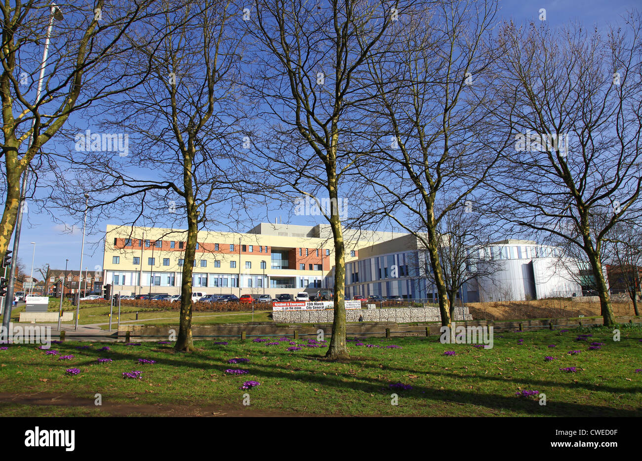 Former University Hospital of North Staffordshire renamed The Royal Stoke University Hospital Stoke on Trent Stock Photo