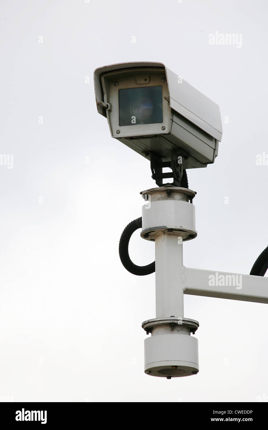 CCTV, security camera, watching every movement in modern society Stock