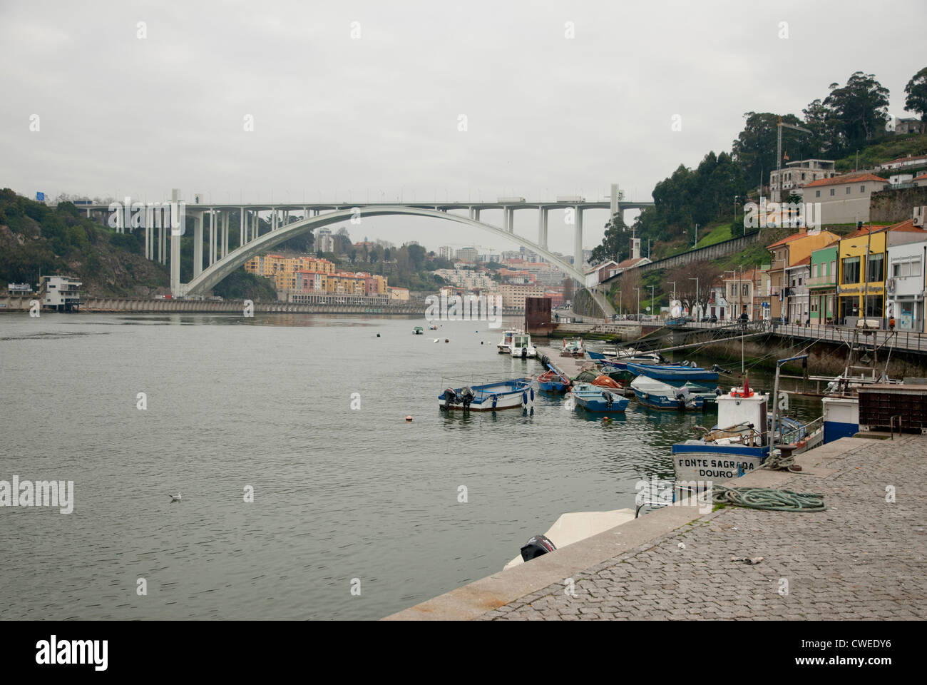 Porto Afurada - douro river - Porto Portugal Stock Photo