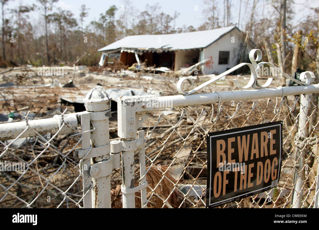 Was destroyed by Hurricane Katrina houses Stock Photo Alamy