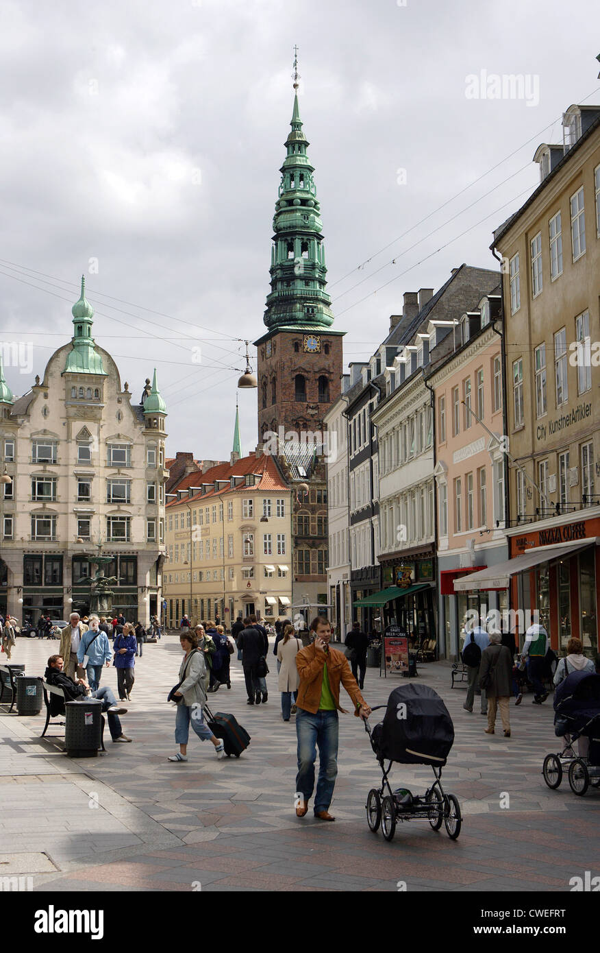 Denmark, Copenhagen, Strøget pedestrian Stock Photo - Alamy