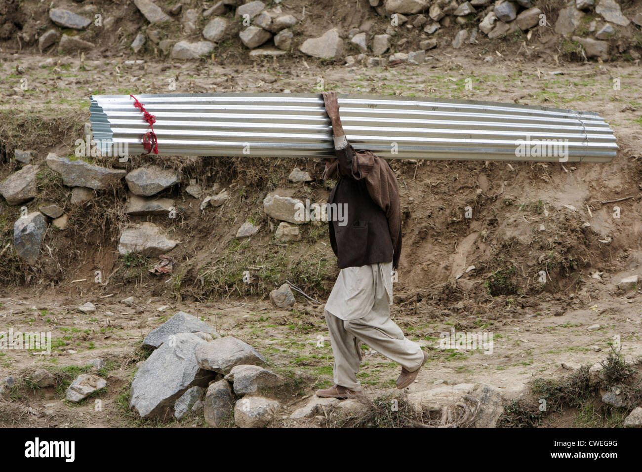Pakistan earthquake zone Stock Photo