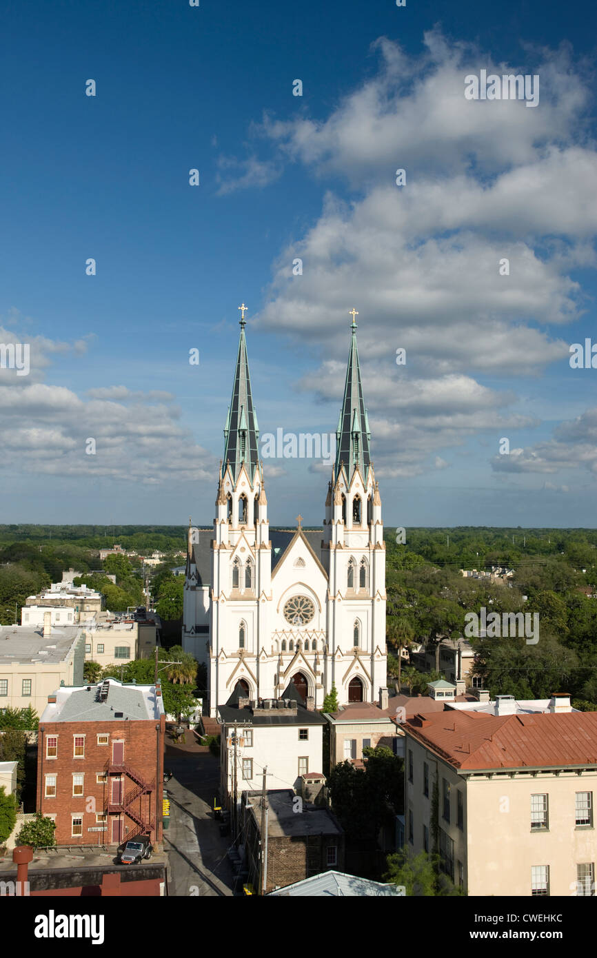 CATHEDRAL OF SAINT JOHN THE BAPTIST DOWNTOWN SAVANNAH GEORGIA USA Stock ...