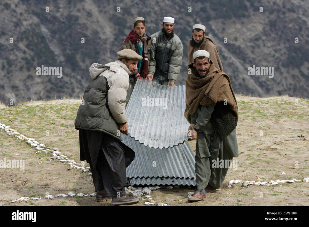 Pakistan earthquake zone Stock Photo