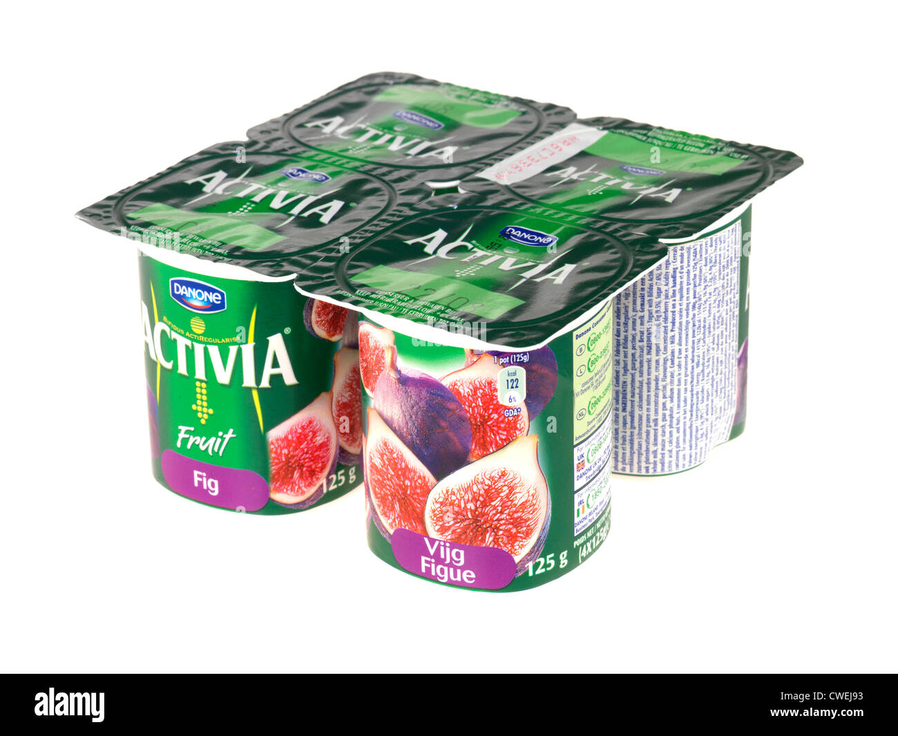 Activia Fig Yogurt Stock - Photo Alamy
