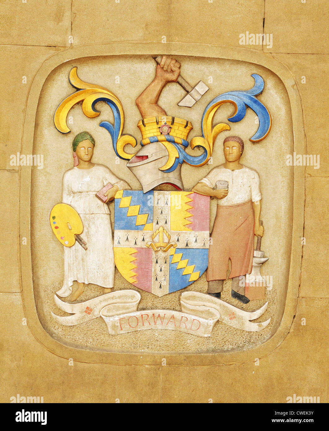 Birmingham coat of arms Stock Photo Alamy