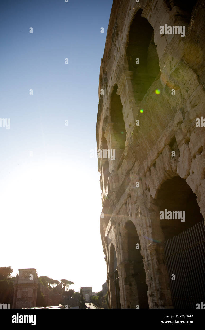 The Colosseum in Rome, Italy. Stock Photo