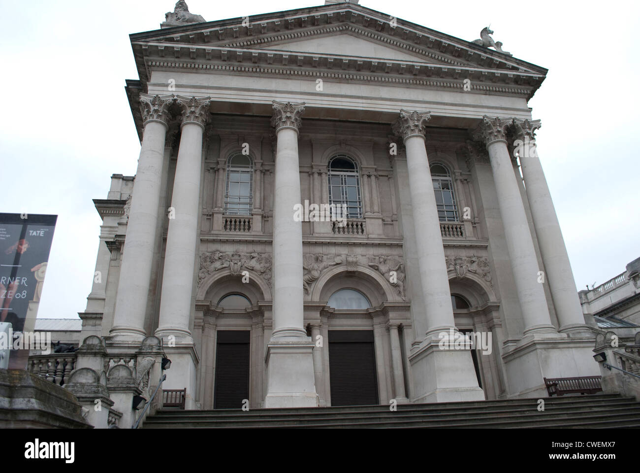 The front of Tate Britain art gallery Stock Photo