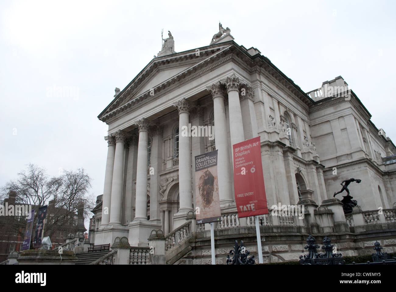 The front of Tate Britain art gallery Stock Photo