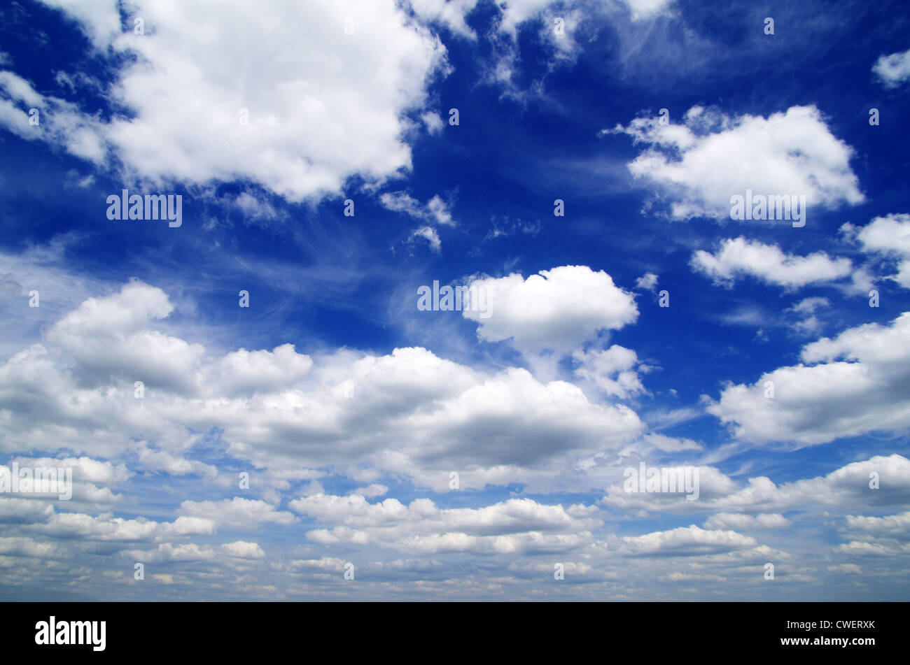 blue sky with clouds closeup Stock Photo - Alamy