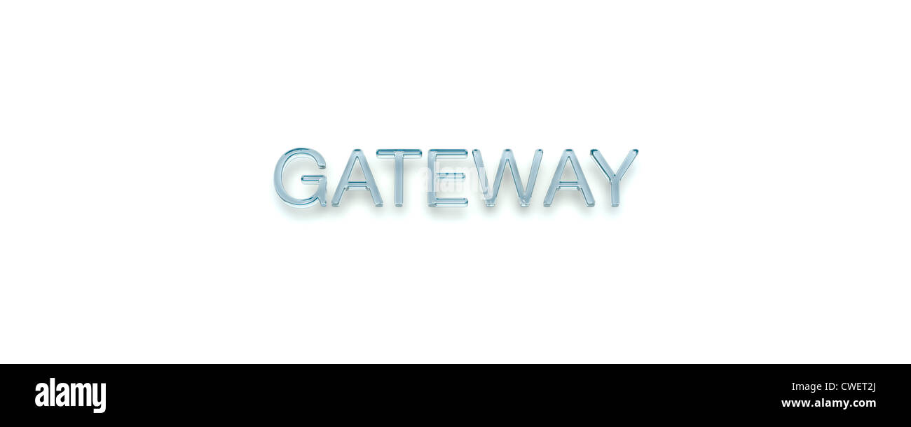 3D Key Word "GATEWAY" Glass Style Stock Photo Alamy