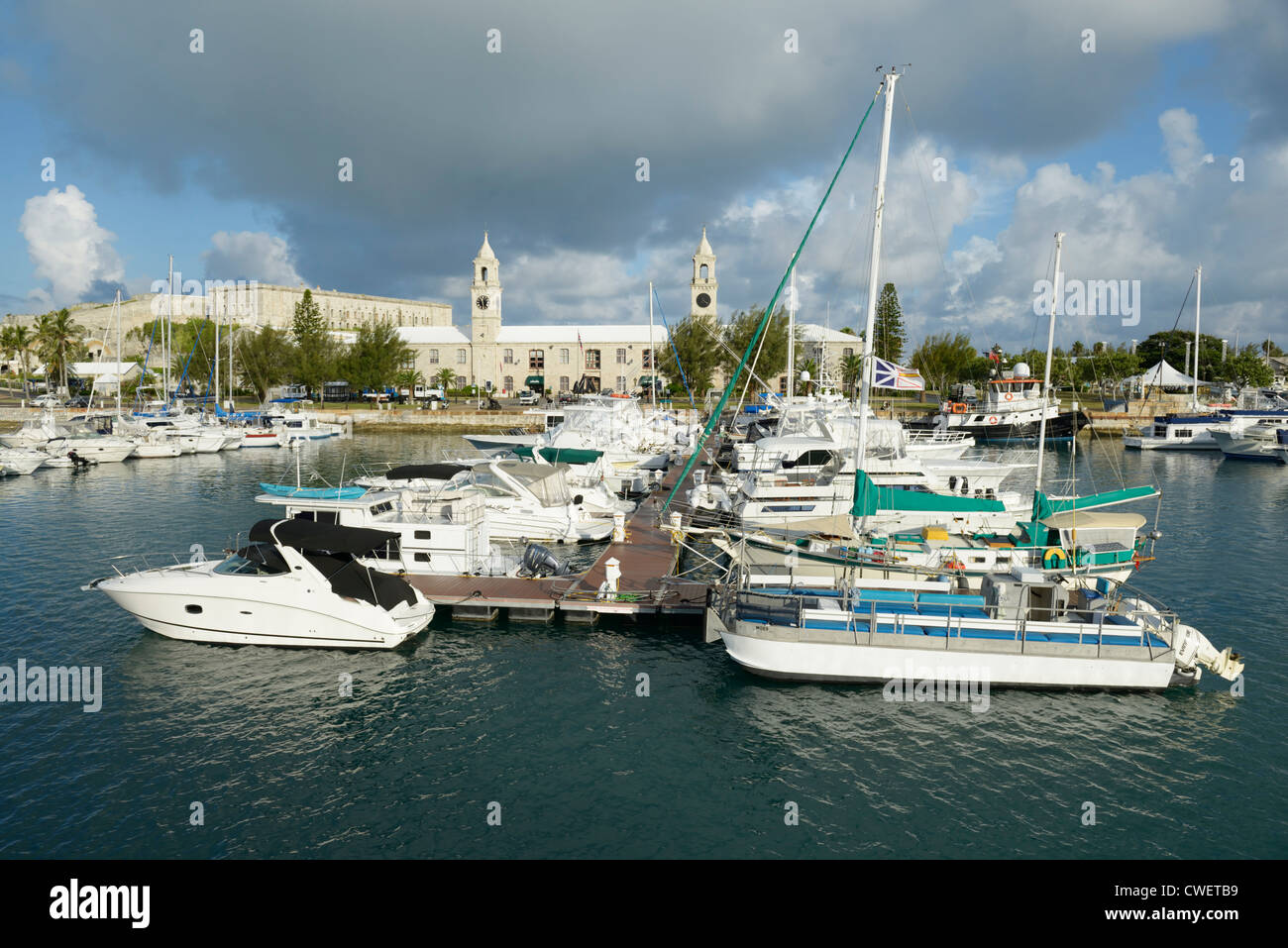 Royal Navy Dockyard Marina, Bermuda Stock Photo