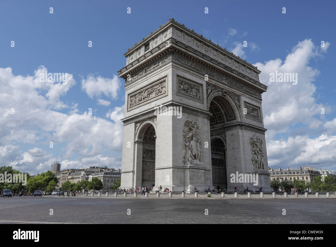 Beautiful view of the Arc de Triomphe. Paris, France Stock Photo - Alamy