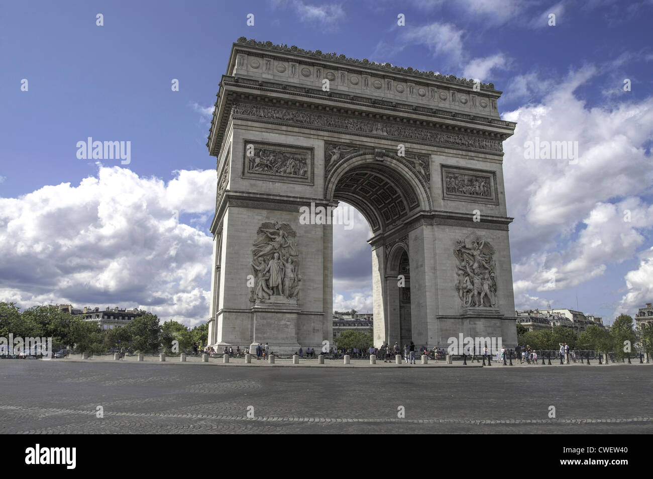 Beautiful view of the Arc de Triomphe. Paris, France Stock Photo - Alamy