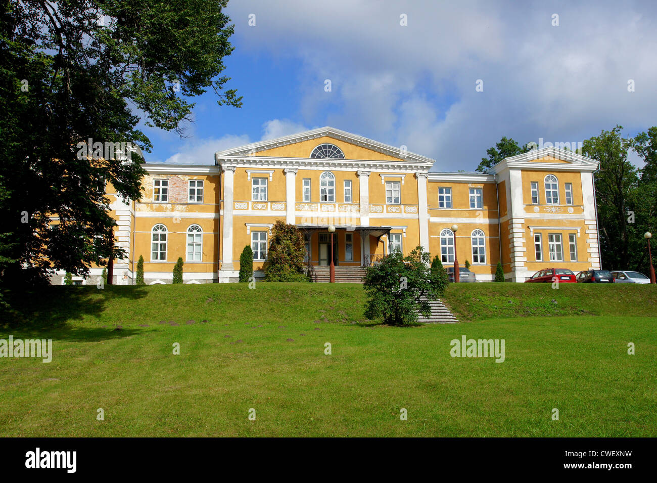 Old manor in the central Estonia. Kuremaa. Stock Photo