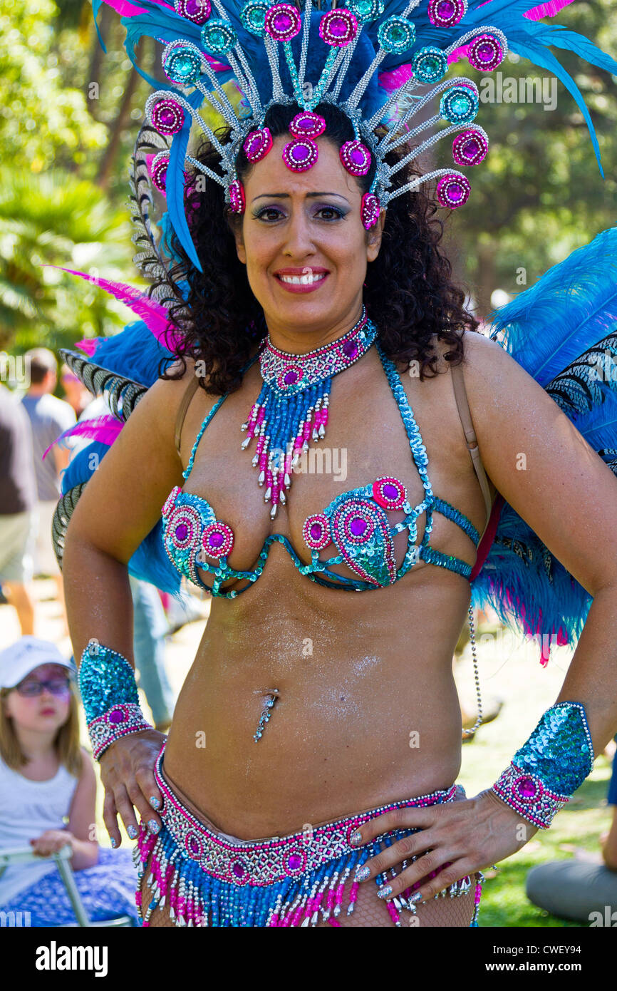 Young woman in sexy costume at the 2012 Summer Solstice Parade in "Santa  Barbara", California Stock Photo - Alamy
