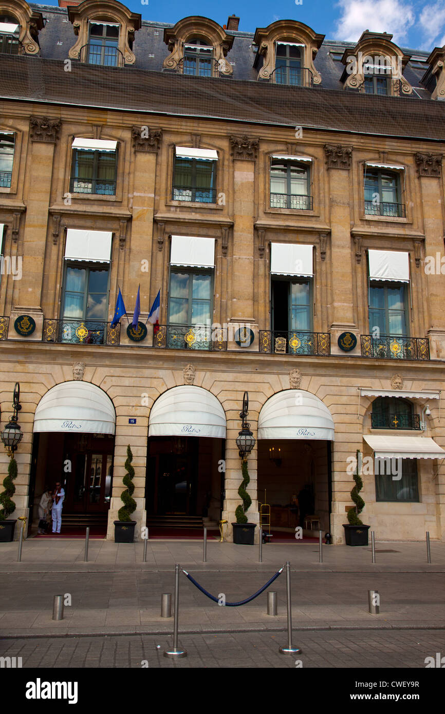 The Ritz Hotel, Place Vendome, Paris, France Stock Photo - Alamy