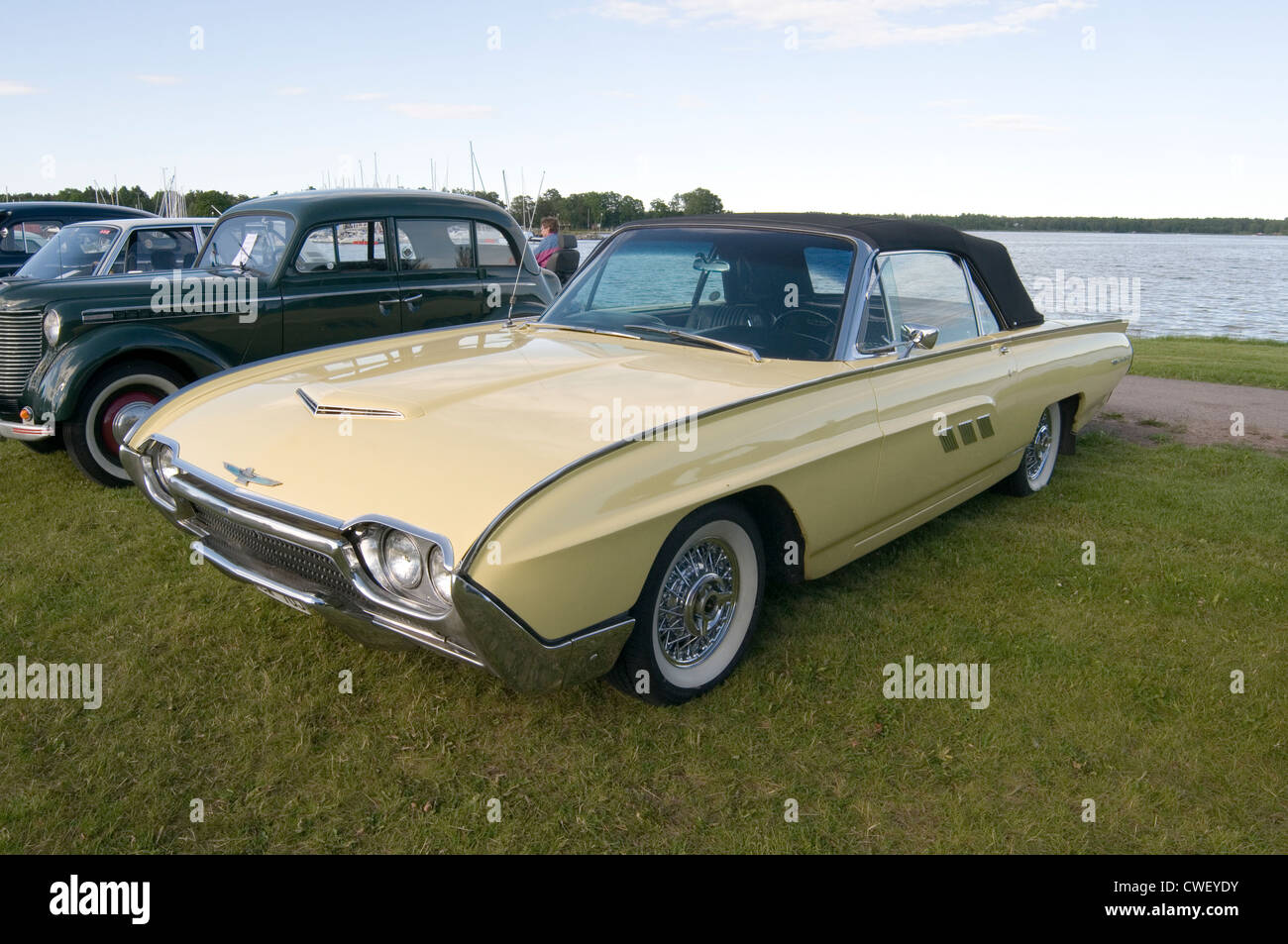 1963 ford thunderbird classic car cars Stock Photo