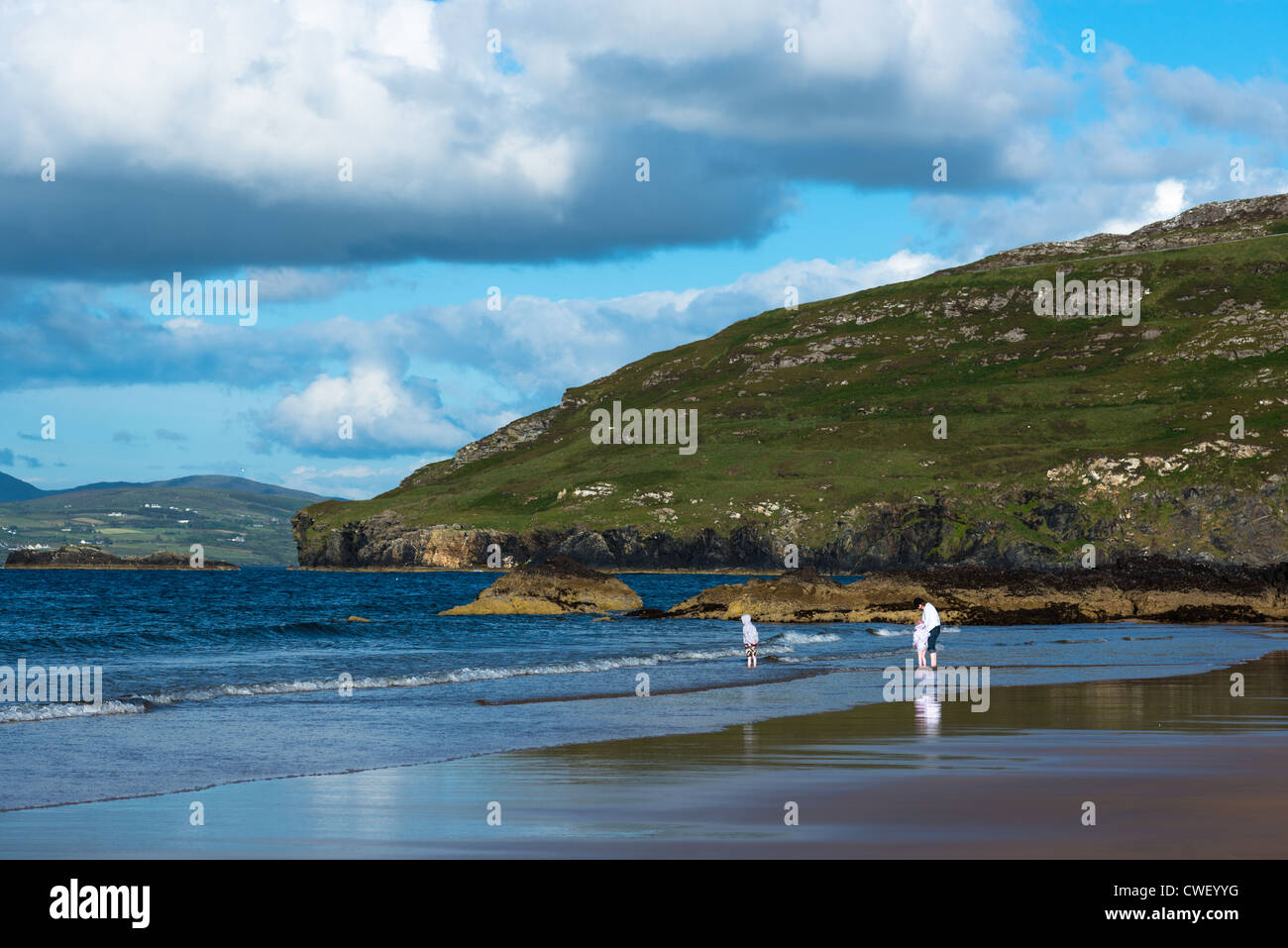 Stocker Strand, Portsalon on Ballymastocker Bay, Donegal, Ireland.=== High Resolution image using Carl Zeiss Lens === Stock Photo
