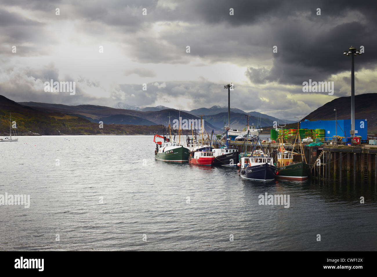 Fishing fleet at Ullapool. Scotland Stock Photo