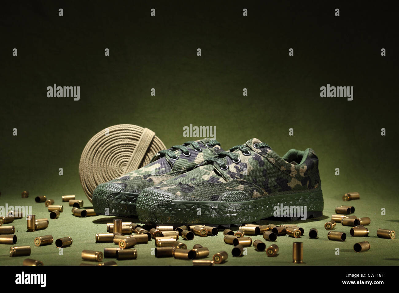 Military Shoes Stock Photo