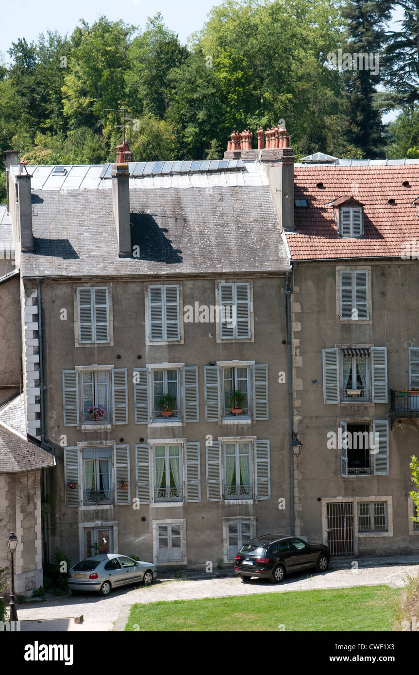 Typical French house with shuttered windows. Pau southwest France Stock Photo Alamy