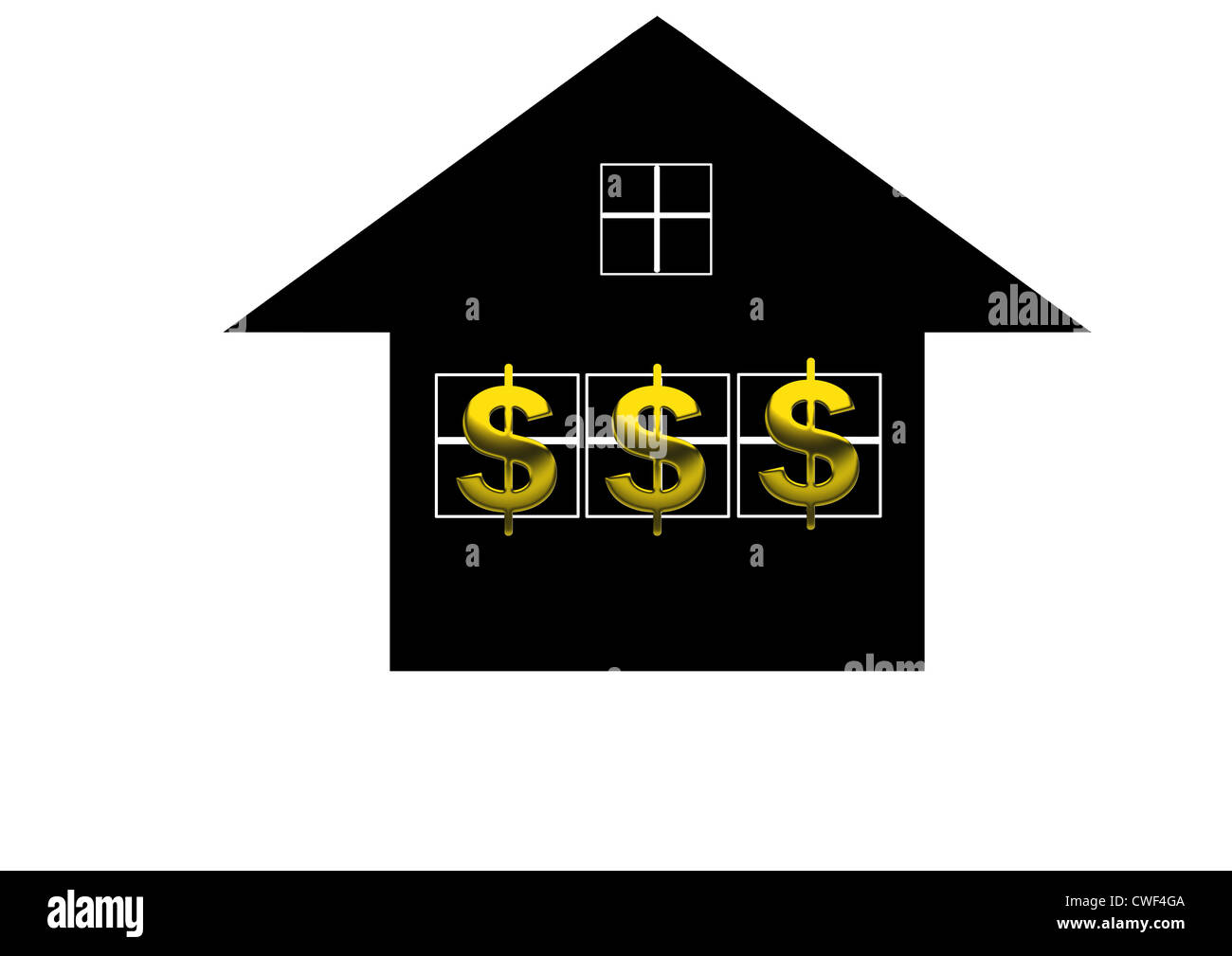 dollar and house Stock Photo Alamy