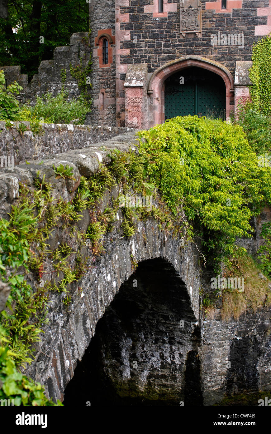 Entrance of the Glenarm Castle, Ballymena, Coastal Road, County Antrim, Ulster, North Ireland