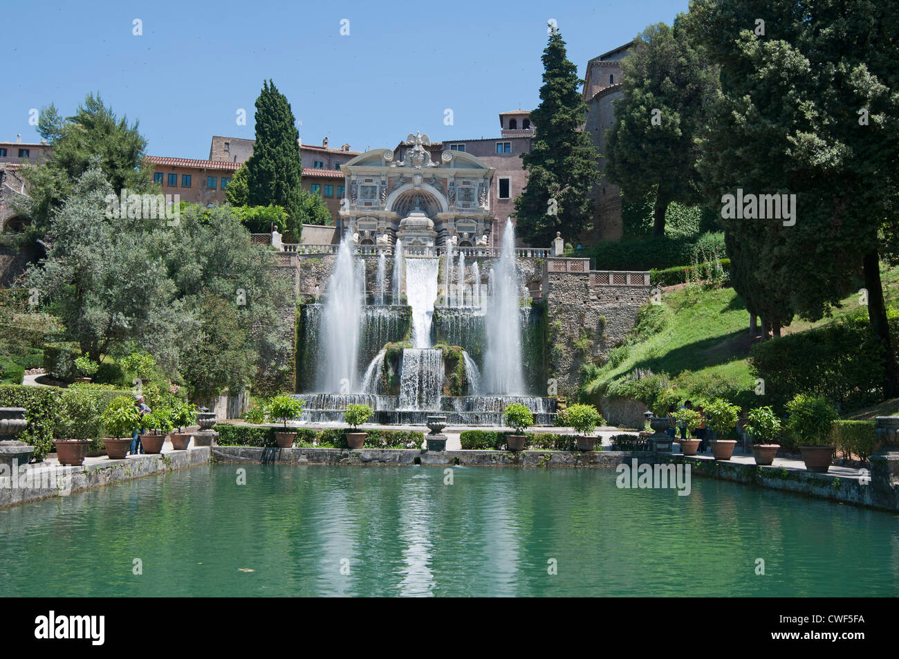 The Renaissance Gardens Of The Villa D Este Tivoli Near Rome