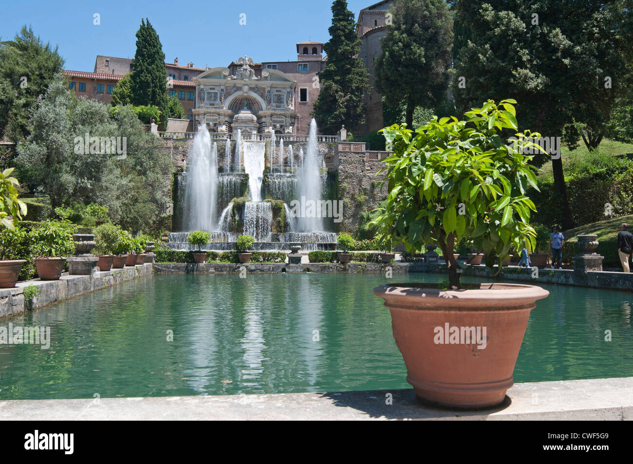 The Renaissance Gardens of the Villa d'Este, Tivoli, near Rome, Italy ...