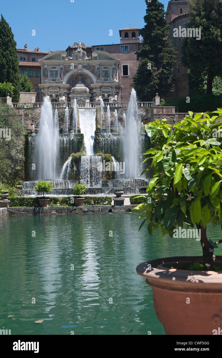 The Renaissance Gardens of the Villa d'Este, Tivoli, near Rome, Italy ...