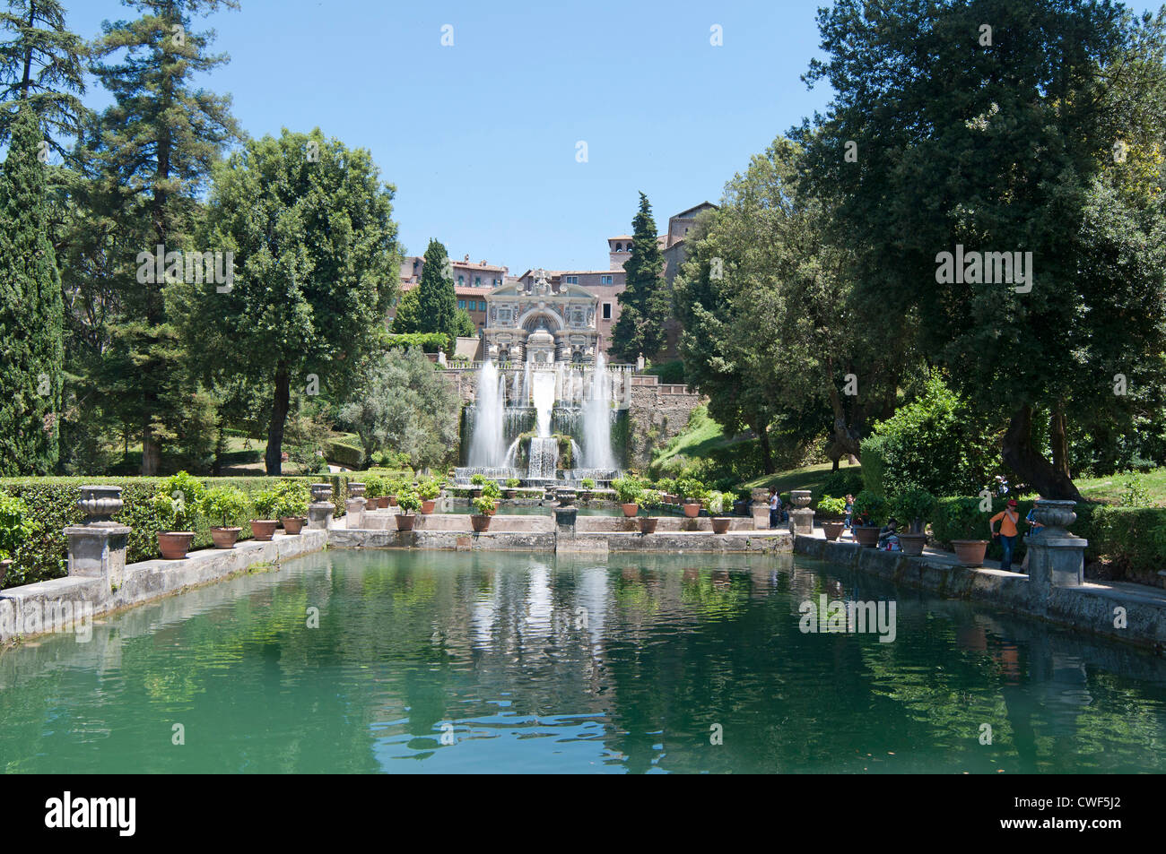 The Renaissance Gardens Of The Villa D Este Tivoli Near Rome