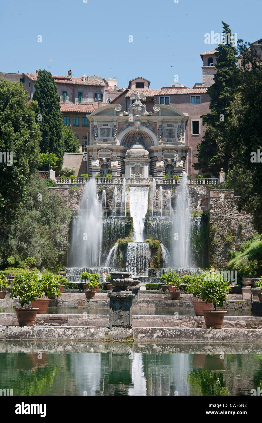 The Renaissance Gardens Of The Villa D Este Tivoli Near Rome