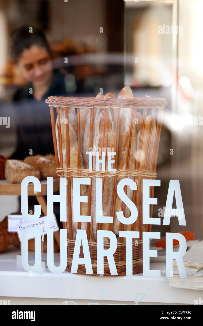 The Chelsea Quarter cafe, King's Road, Chelsea Stock Photo Alamy