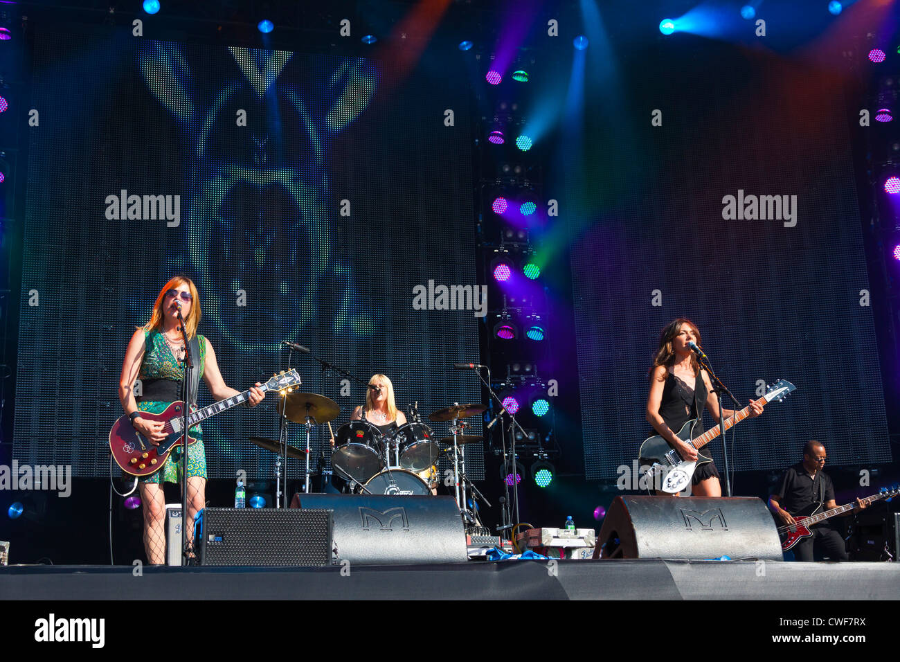 Bangles Tour The group The Bangles performing on stage at the Rewind Festival Henley ...