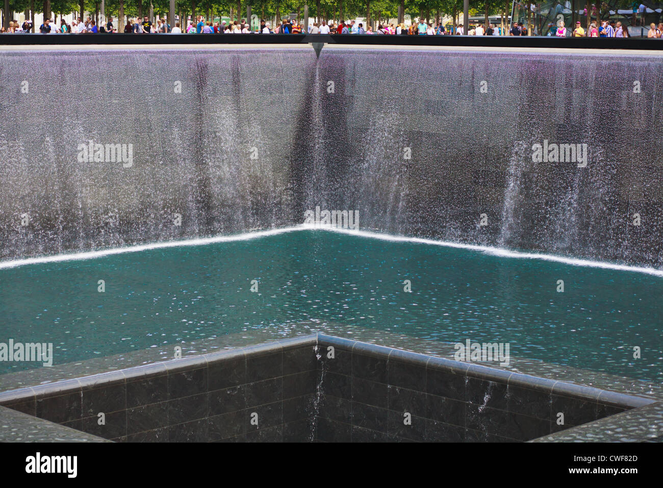 The National September 11 Memorial, New York City, designed by Arad and Walker, opened on 10th anniversary of attacks Stock Photo
