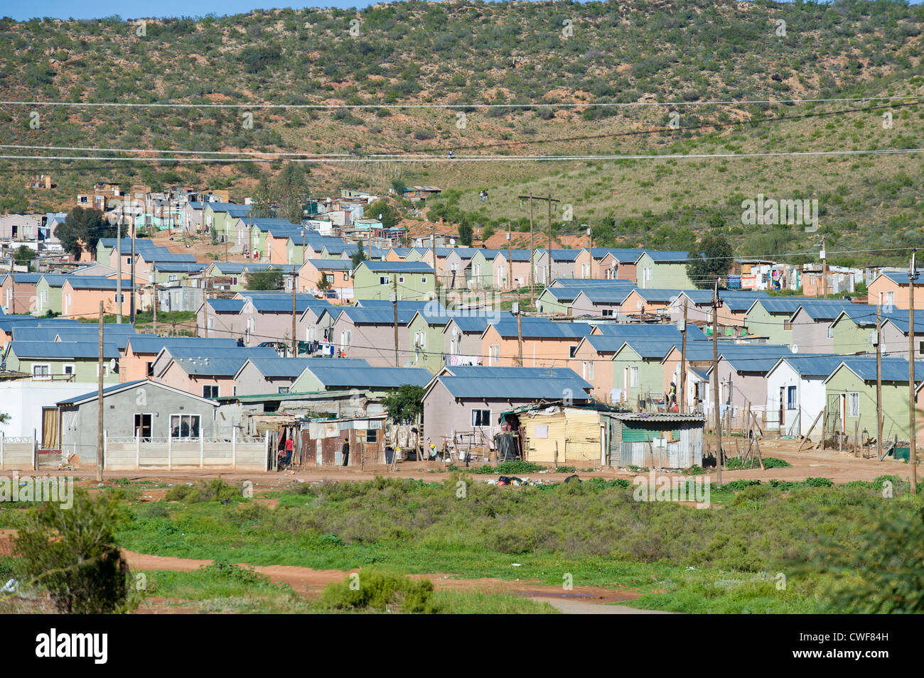 Low Income Housing Programme New Builds Replacing An Informal Settlement Worcester Western Cape South Africa Stock Photo Alamy
