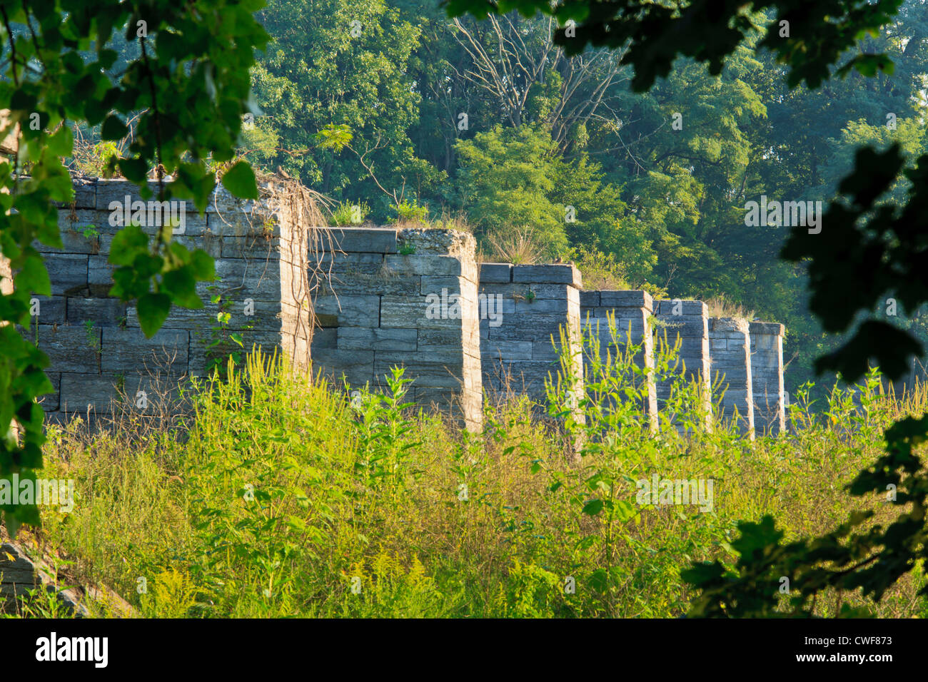 Schoharie Aqueduct on the Erie Canal, Mohawk Valley, New York State