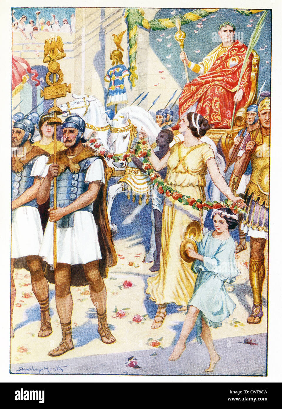 The Romans hail Scipio Africanus (pictured being carried aloft in this