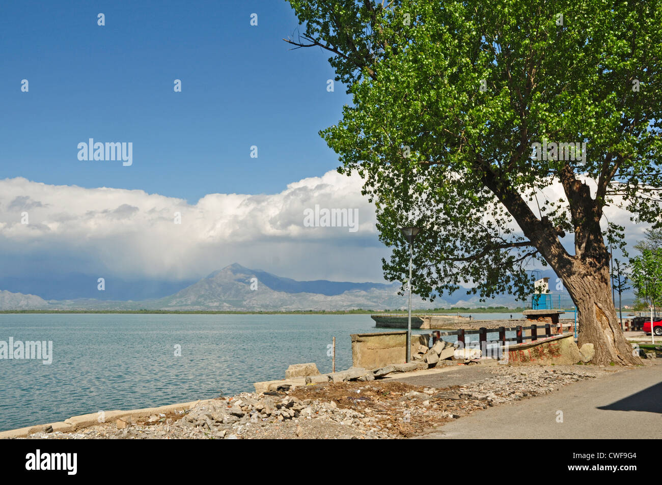 EUROPE, Albania, Lake Shkodra (Skadar Lake) beauty spot, view of lake Stock Photo