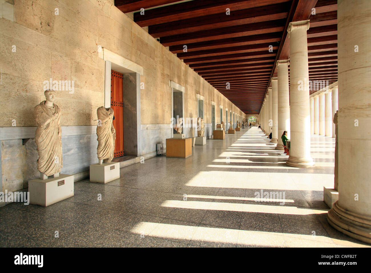 Greece, Athens,Ancient Agorà, Stoa of Attalos Stock Photo - Alamy