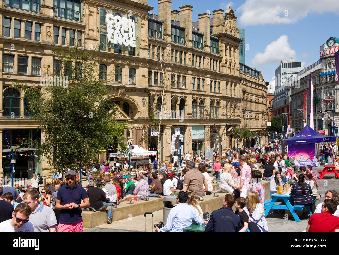 Exchange Square,Manchester Stock Photo