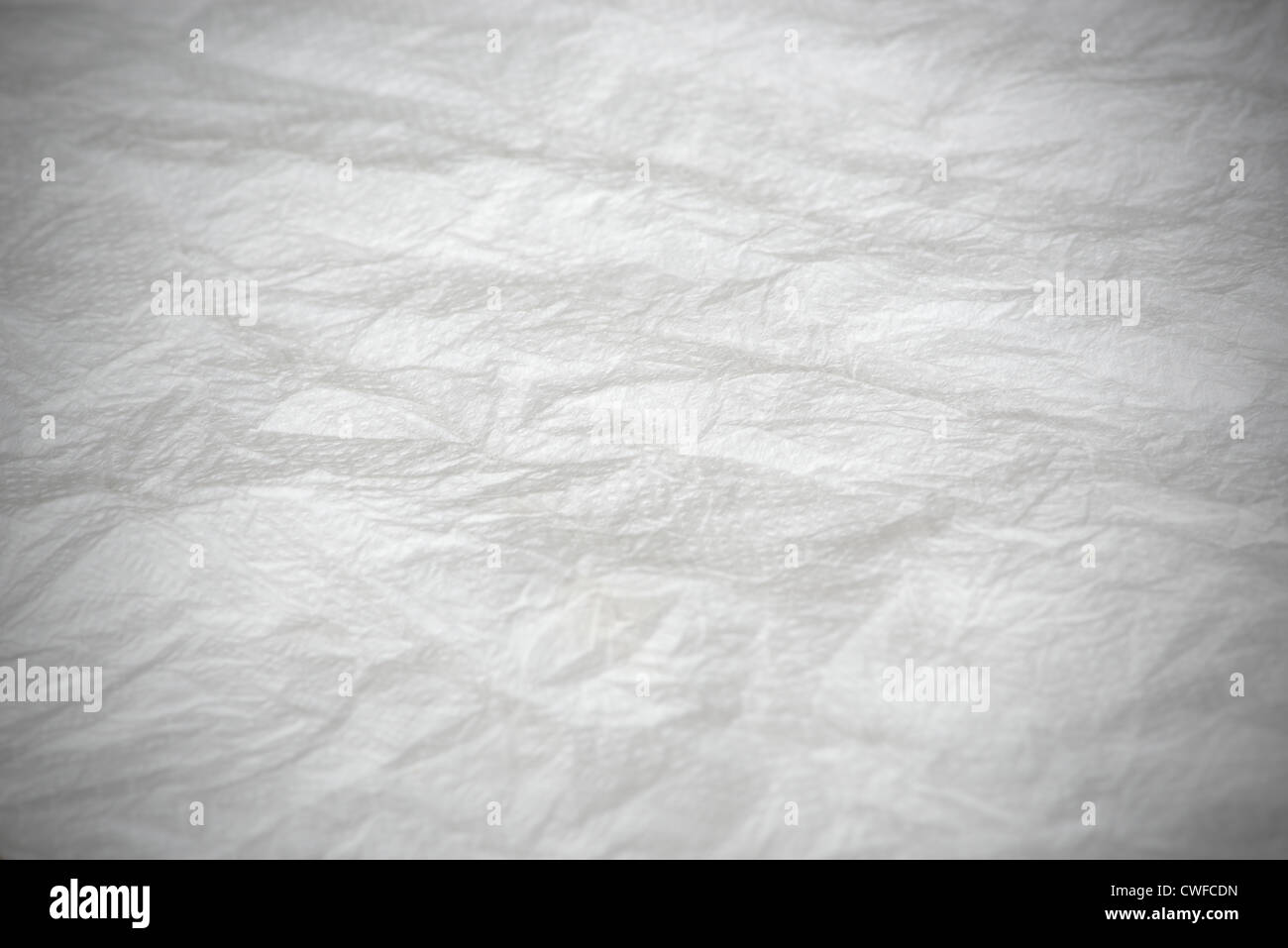 Crumpled white tissue paper foe background texture Stock Photo