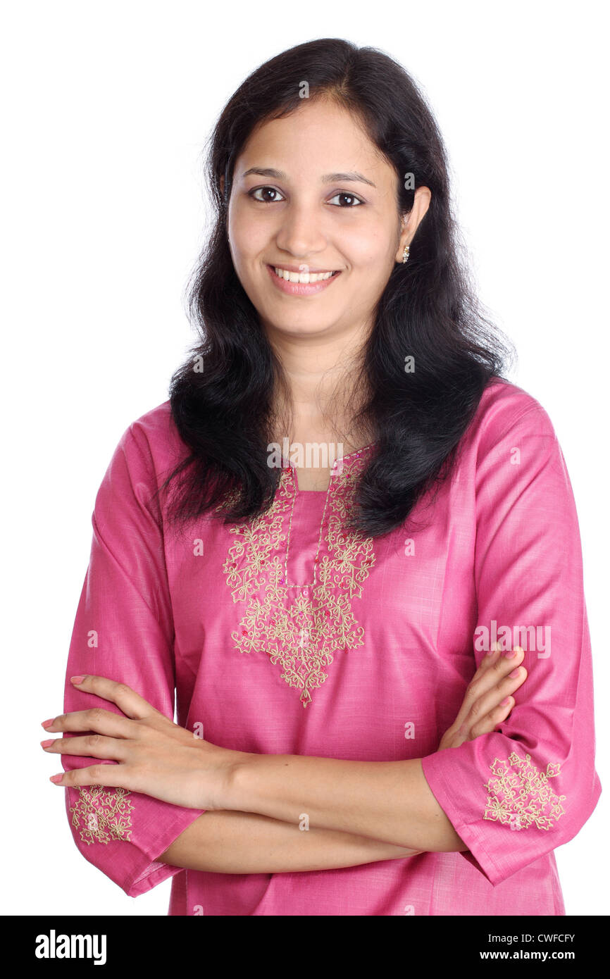 Arms crossed indian teen girl hires stock photography and images Alamy