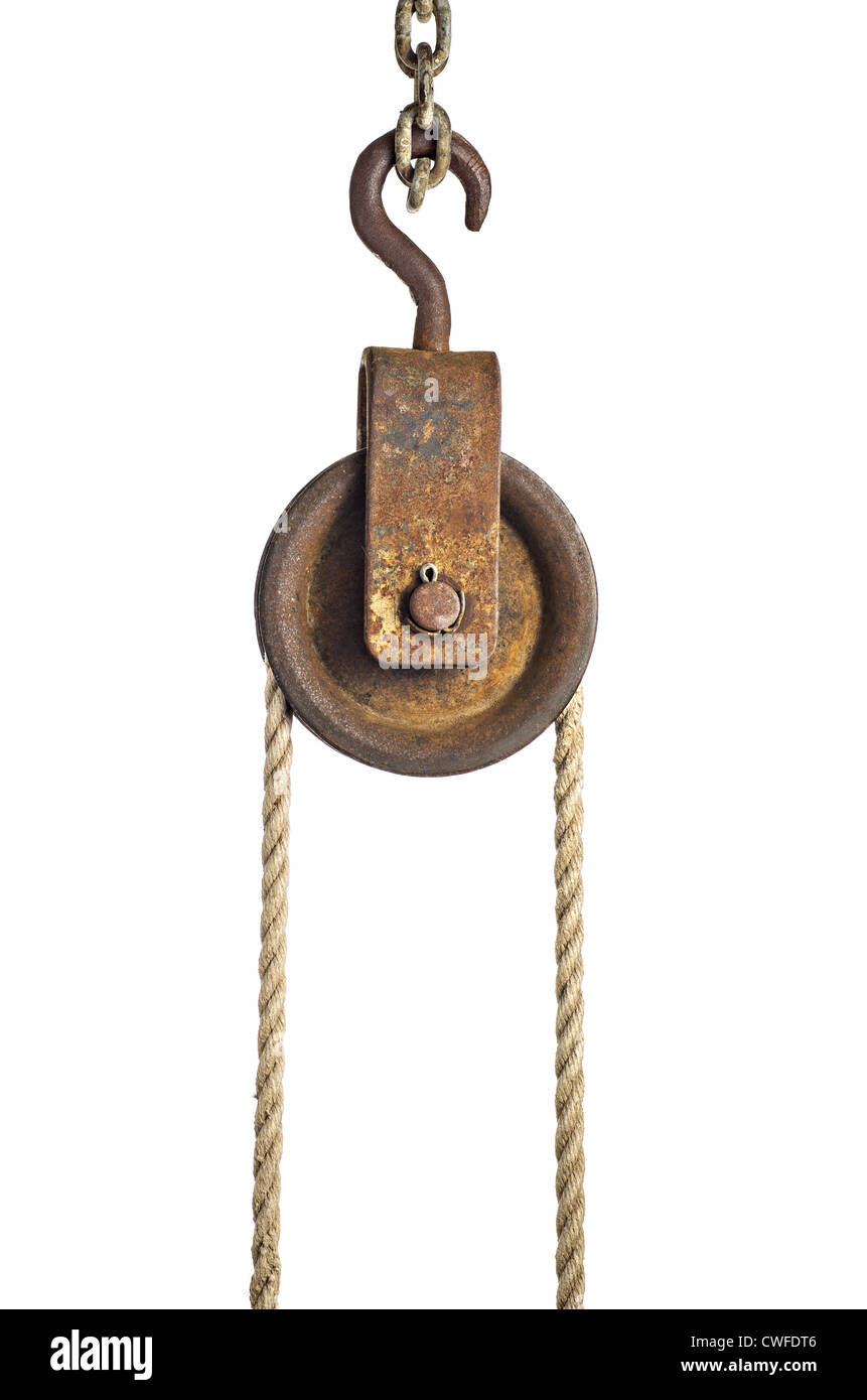 Iron rope and pulley hires stock photography and images Alamy